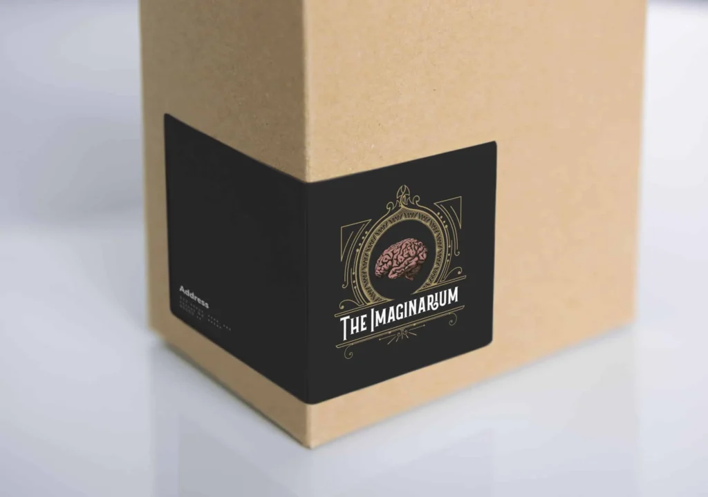 Branding on a paper box for a social enterprise in Ayrshire and Glasgow